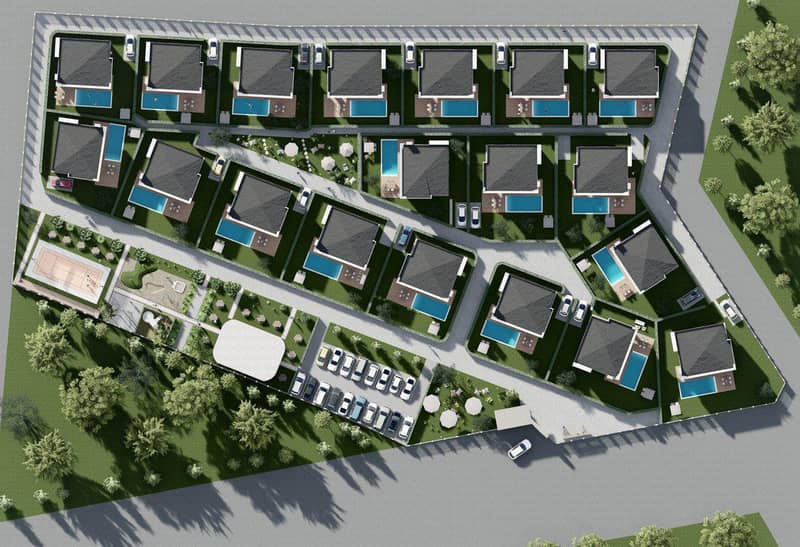 New complex of villas at 800 meters from the beach, on the outskirts of Istanbul, Turkey — photo 9