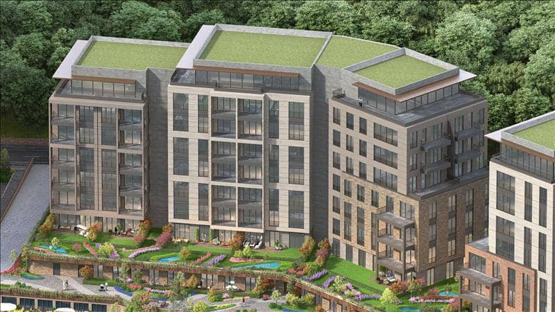 New residence with a swimming pool and green areas close to a highway, Istanbul, Turkey — photo 17
