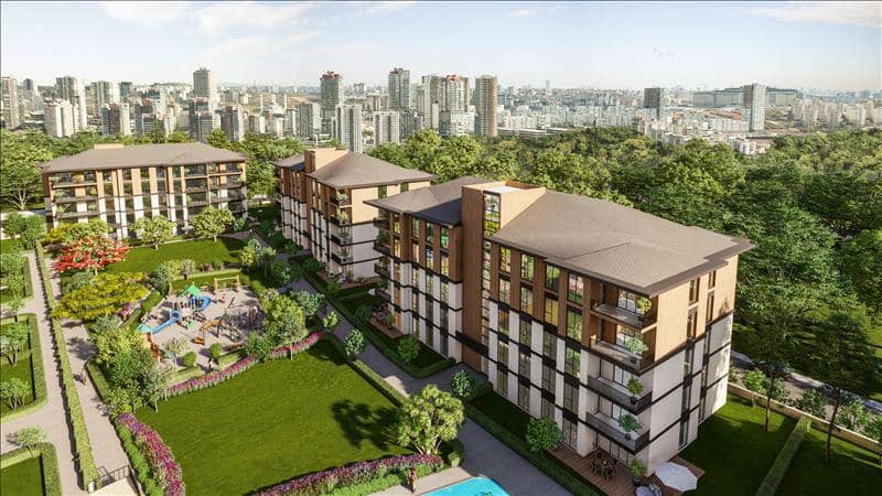 New residence with a swimming pool and green areas near a metro station, Istanbul, Turkey — photo 2