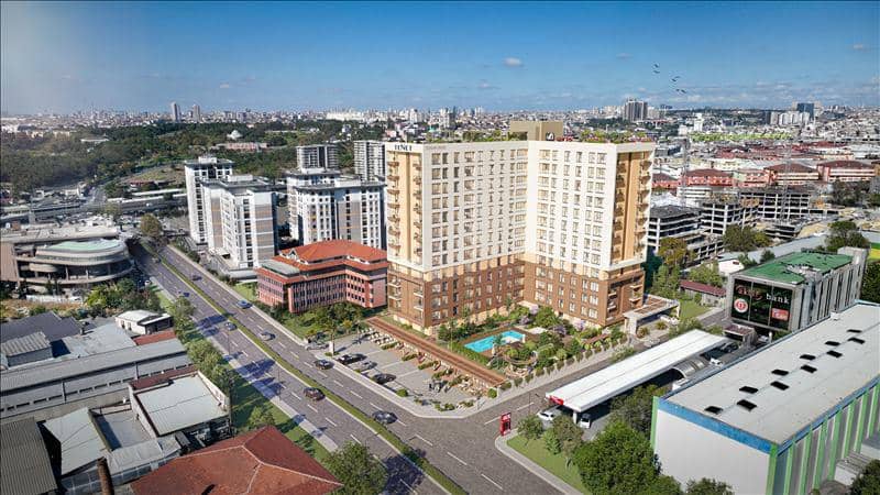 Комплекс с бассейном и полем для мини-гольфа рядом с метро и университетами, Стамбул, Турция — фото 20