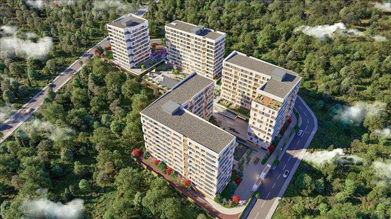 Новая резиденция с бассейном и круглосуточной охраной рядом со станцией метро, Стамбул, Турция — фото 13