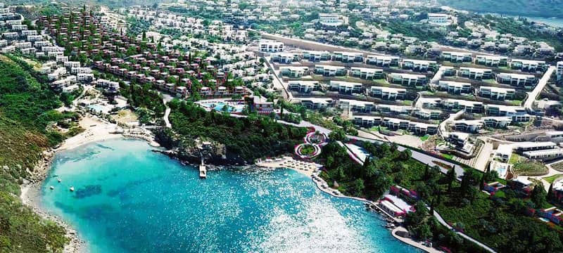 Эксклюзивный комплекс вилл с пляжем и пристань для яхт в окружении соснового леса, Бодрум, Турция — фото 2