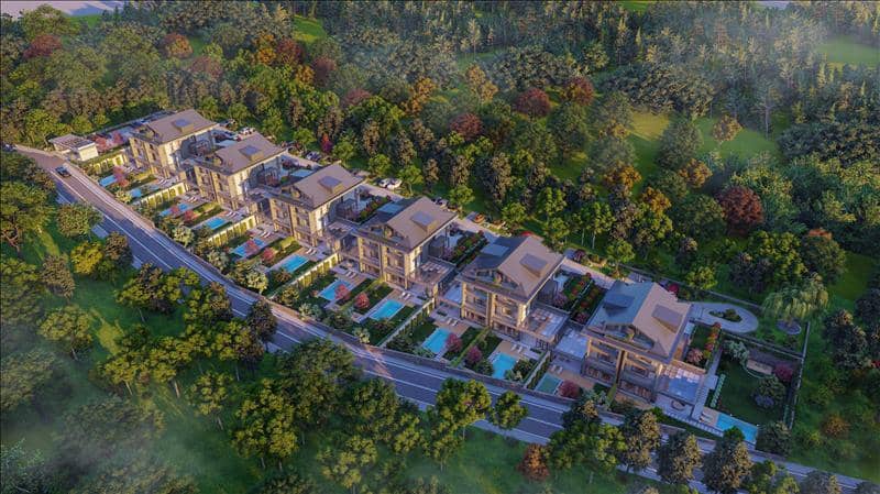 Новый комплекс вилл с бассейнами и садами, Стамбул, Турция — фото 36