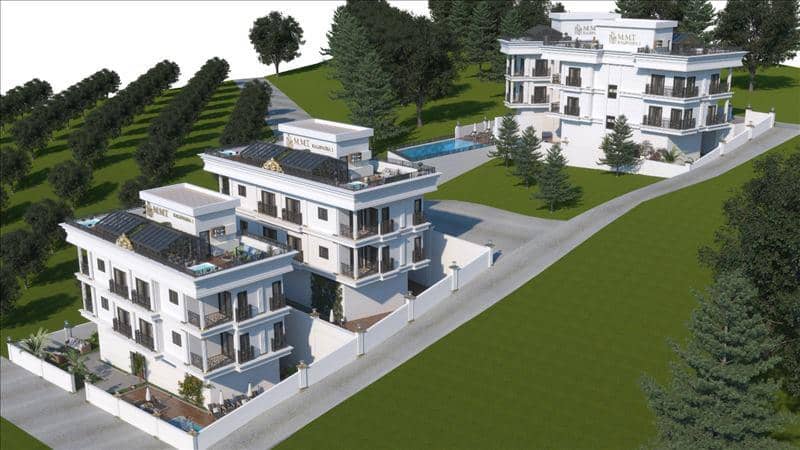 Новая резиденция с бассейном, зонами отдыха и кинотеатром в 300 метрах от пляжа, Аланья, Турция — фото 28