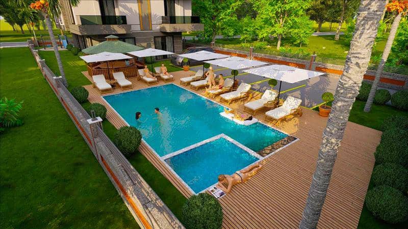 New residence with a swimming pool and a kids' park close to the sea, Alanya, Turkey — photo 13