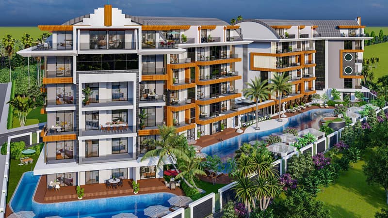New residence with swimming pools and spa centers, Oba, Alanya, Turkey — photo 17