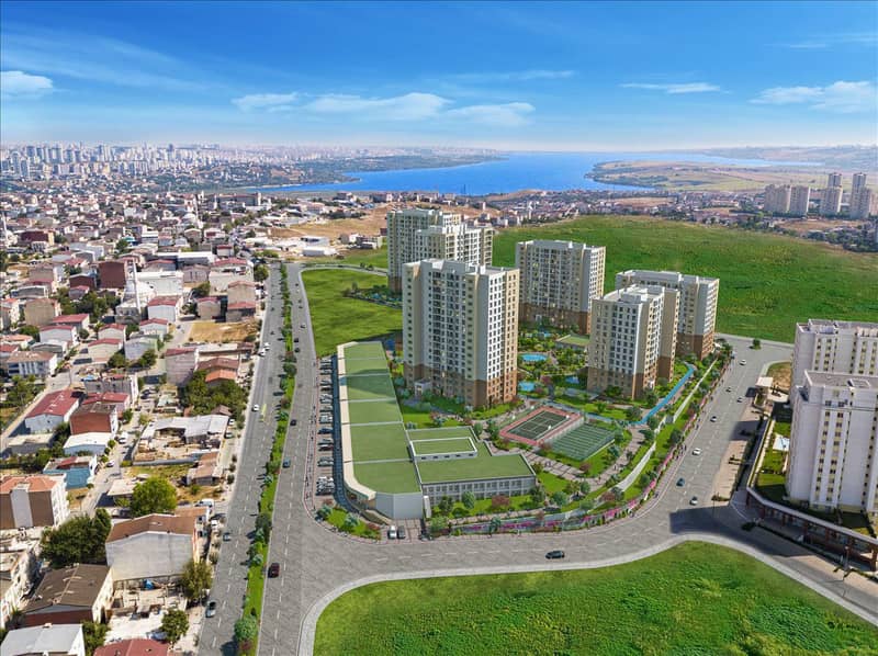 New residence with a swimming pool, green areas and a tennis court, Istanbul, Turkey — photo 12