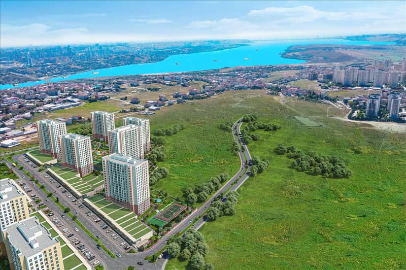 New residence with a swimming pool, green areas and a fitness center close to a highway, Istanbul, Turkey — photo 9
