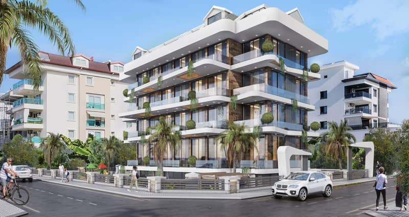 New low-rise residence with swimming pools, lounge areas and a kids' playground in the prestigious area of Kestel, Alanya, Turkey — photo 9