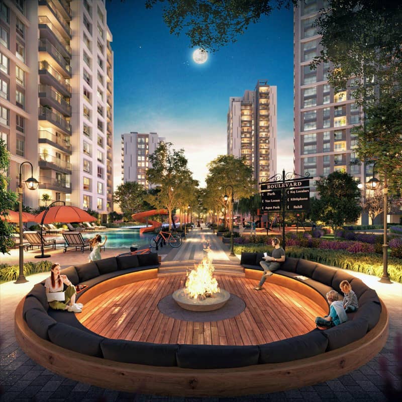 Residential complex with a swimming pool and a lounge area close to the center of Ankara, Turkey — photo 6