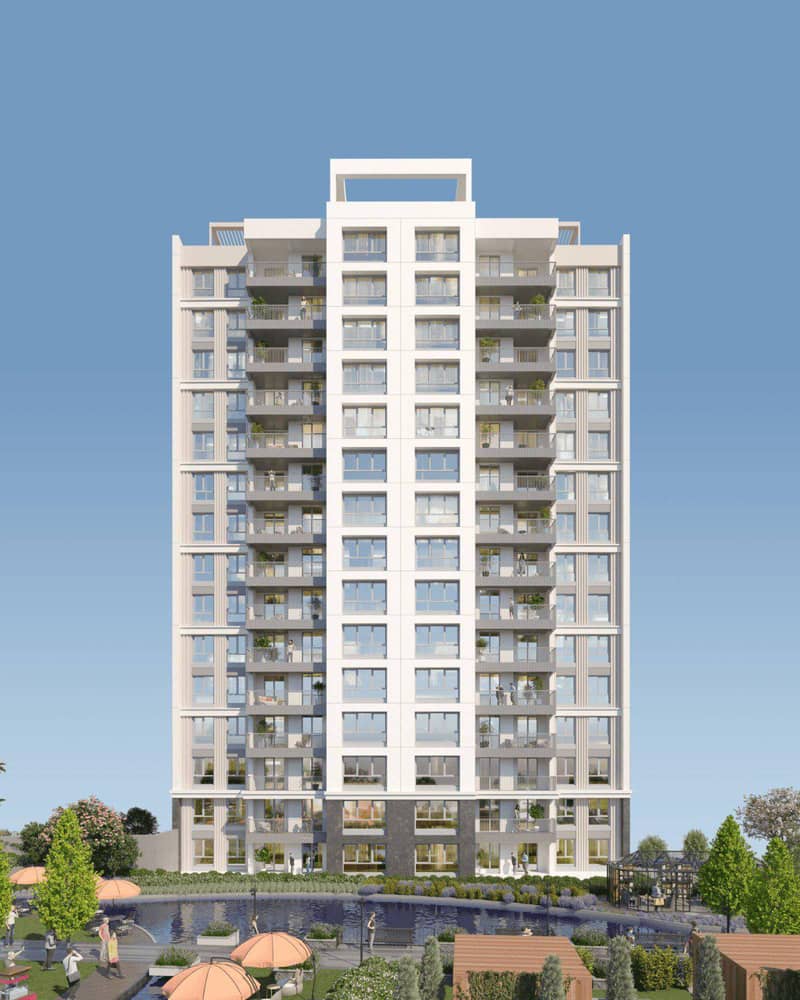 Residential complex with a swimming pool and a lounge area close to the center of Ankara, Turkey — photo 9