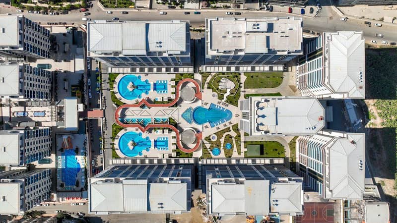Residential complex with swimming pools, water parks and spa areas, Alanya, Turkey — photo 10