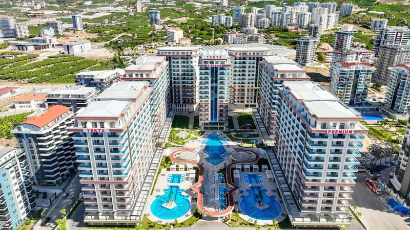 Residential complex with swimming pools, water parks and spa areas, Alanya, Turkey — photo 8