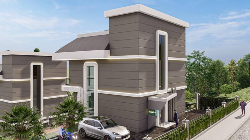 New boutique villa complex with swimming pools, sauna, sea and mountain views in Kargicak, Alanya, Türkiye — photo 7