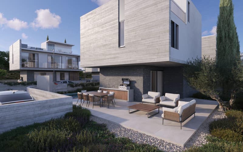 Exclusive complex of villas with swimming pools at 300 meters from the beach, Paphos, Cyprus — photo 1