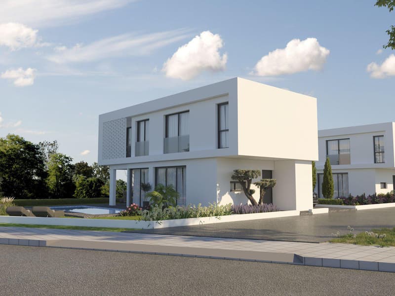 Complex of villas with swimming pools at 850 meters from the beach, Pernera, Cyprus — photo 1