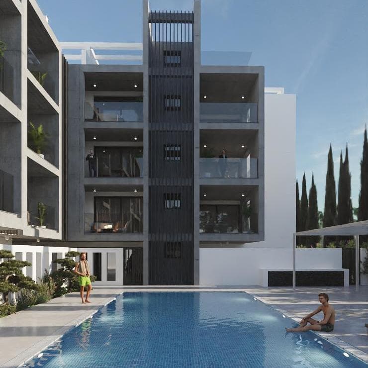 New low-rise residence with a swimming pool and a lounge area, Larnaca, Cyprus — photo 1