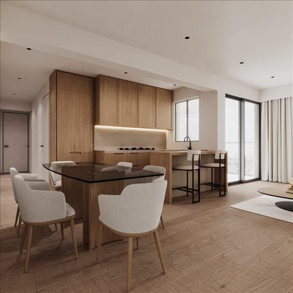 New complex with a green area and picturesque views 5 minutes away from beaches, in the center of Larnaca, Cyprus — photo 1