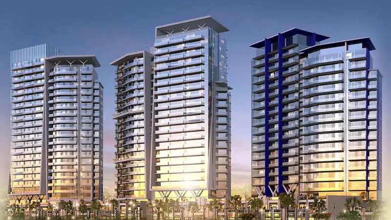 New guarded residence Artesia with a hotel near a golf course, in the prestigious area of Damac Hills, Dubai, UAE — photo 1