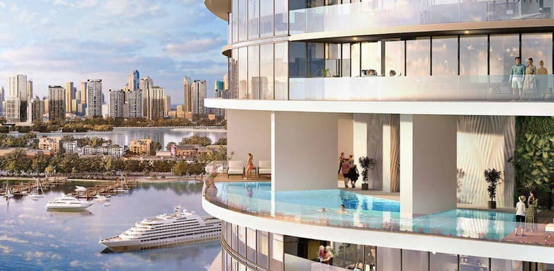 Harbour Lights — luxury high-rise waterfront residence by DAMAC with a private beach and a swimming pool in Dubai Maritime City — photo 1