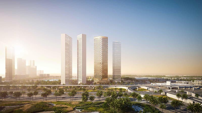 New high-rise One B Tower with a swimming pool, lounge areas and a co-working area, Al Quoz, Dubai, UAE — photo 1