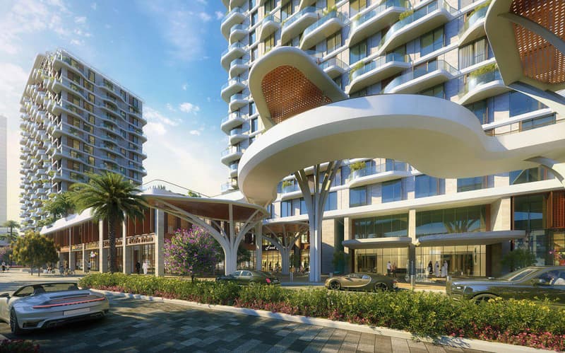 New Takaya Residence with swimming pools and a so-working area near the autodrome, Motor City, Dubai, UAE — photo 1