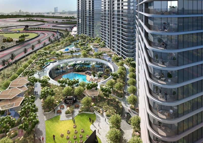 New Solis Residence with swimming pools and a gym, Motor City, Dubai, UAE — photo 1