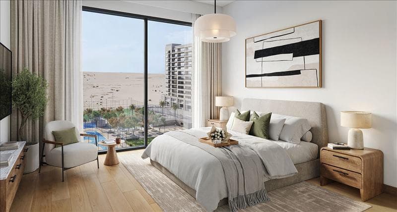 New Hillcrest Residence with a swimming pool and a park in a green area, Town Square, Dubai, UAE — photo 1
