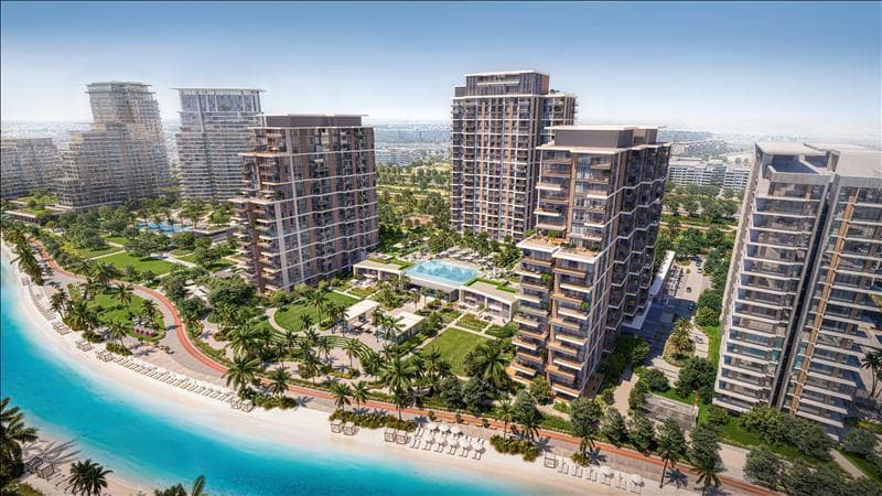 Новая резиденция District One Naya Residences с бассейнами, лагуной и интерактивным фонтаном, District One, Дубай, ОАЭ — фото 1