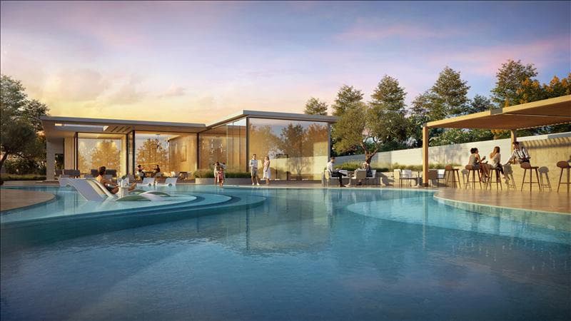 Новый жилой комплекс DG Villas с бассейнами, полями для гольфа, академиями тенниса и гольфа, Jumeirah Golf Estate, Дубай, ОАЭ — фото 1
