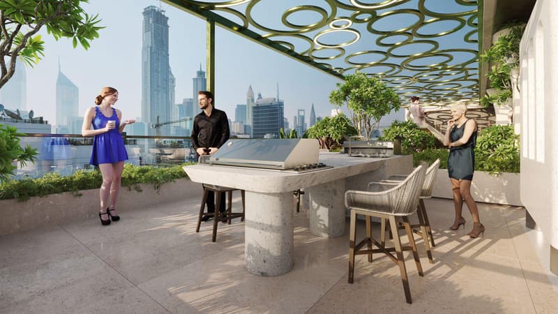 Современный жилой комплекс Olivia Gardens с хорошим спектром удобств в районе Джумейра Гарден Сити, Дубай, ОАЭ — фото 1