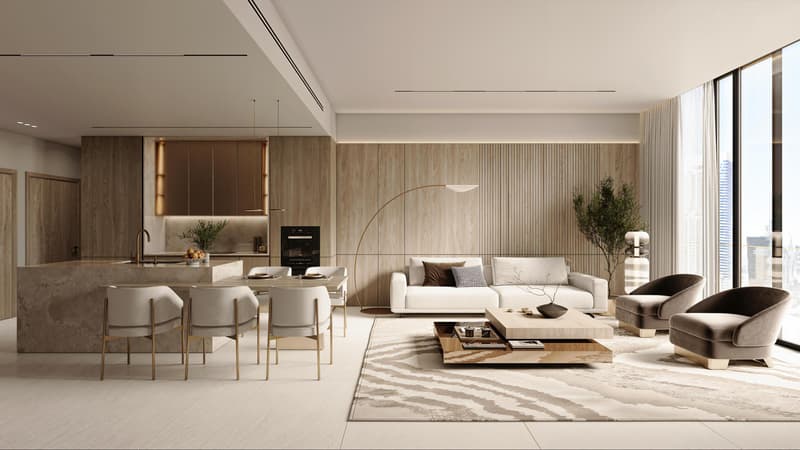 Дуплекс-апартаменты в новом небоскрёбе DNWT Residences, район Бизнес Бэй, Дубай, ОАЭ — фото 1