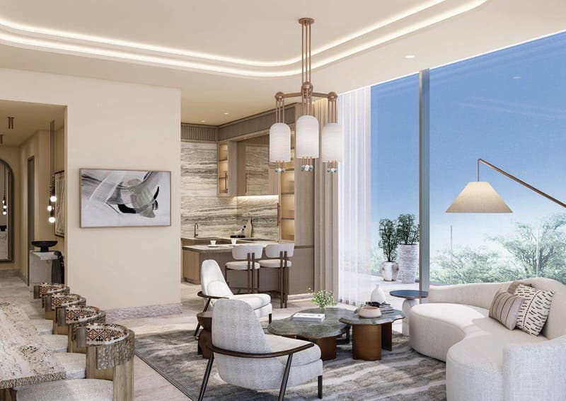 New boutique residence Sukoon with a roof-top swimming pool, Meydan, Dubai, UAE — photo 1