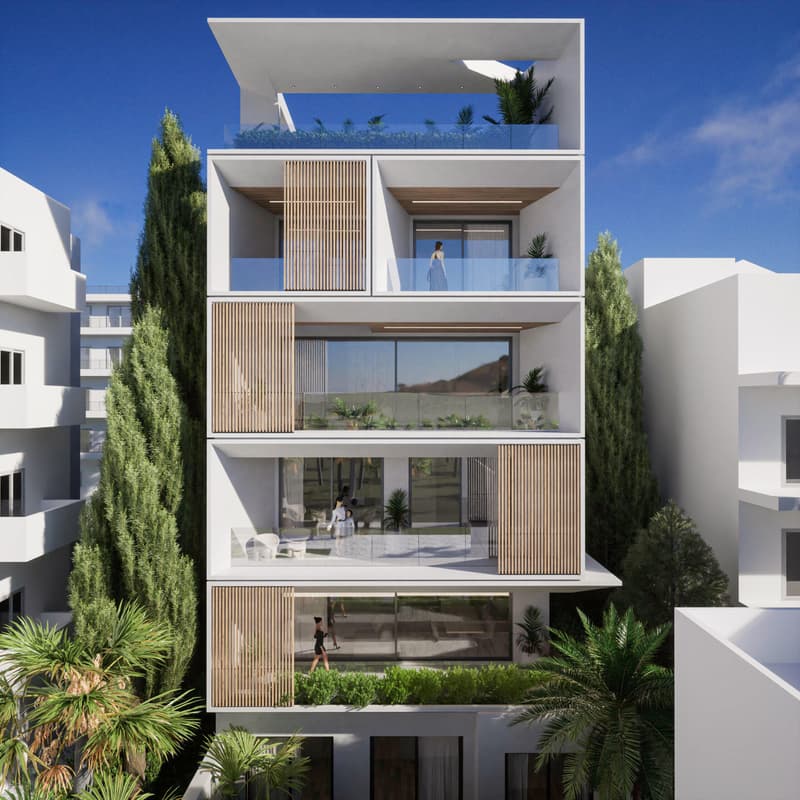 Spacious apartments of low-rise project in a quiet neighbourhood by the sea, Glyfada — photo 1