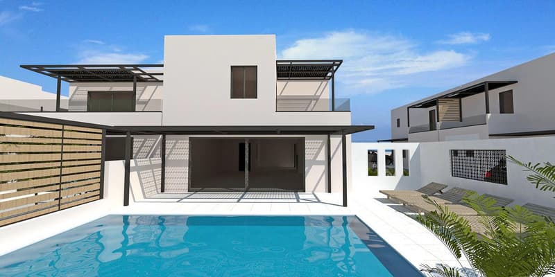 New complex of villas with swimming pools on the first sea line, Gerani, Greece — photo 1