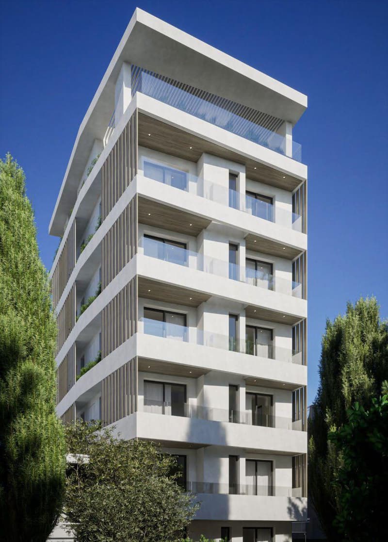 Modern boutique complex with a parking in Alimos, Athens Riviera, Greece — photo 1