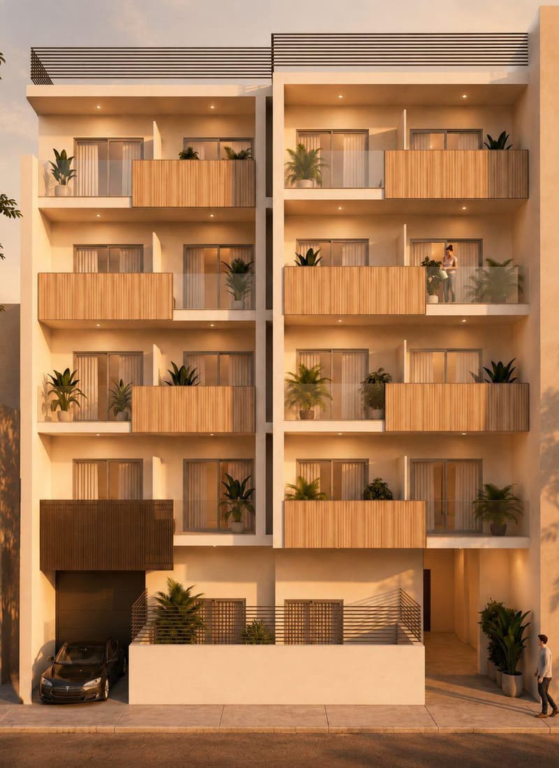New complex with parking near the university and Pedion Areos in the Exarcheia area of Athens, Greece — photo 1