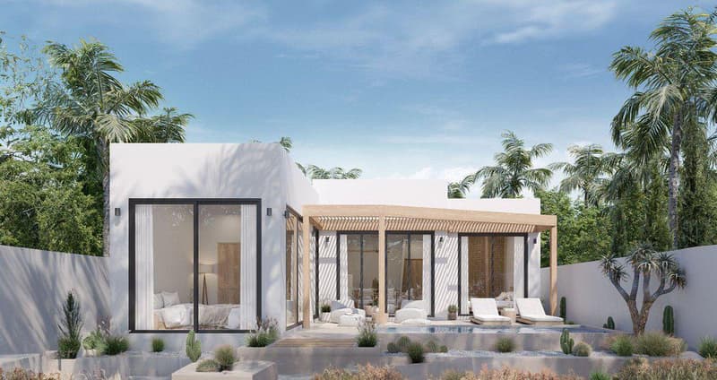 Complex of villas with swimming pools and picturesque views at 650 meters from the beach, Samui, Thailand — photo 1
