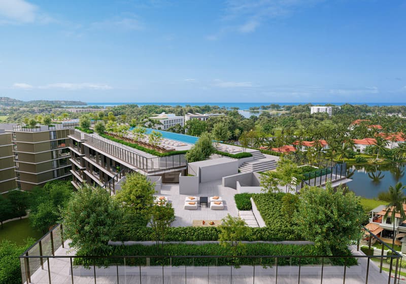 New low-rise residence with roof-top swimming pools and lounge areas in the prestigious area of Bang Tao, Phuket, Thailand — photo 1
