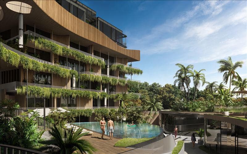 New residential complex with swimming pools, gardens and a co-working area close to Layan Beach, Phuket, Thailand — photo 1
