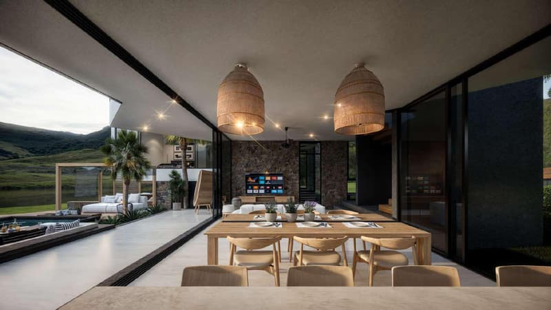 Modern residential complex of villas with swimming pools, Bo Phut, Samui, Thailand — photo 1