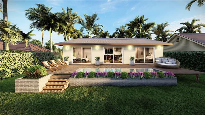 New complex of villas with swimming pools, 250 meters from the beach, Samui, Thailand — photo 1