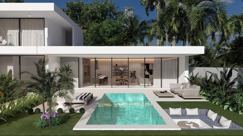 Modern two-bedroom villas, 10 minutes away from the beach and Chaweng Beachfront, Samui, Thailand — photo 1