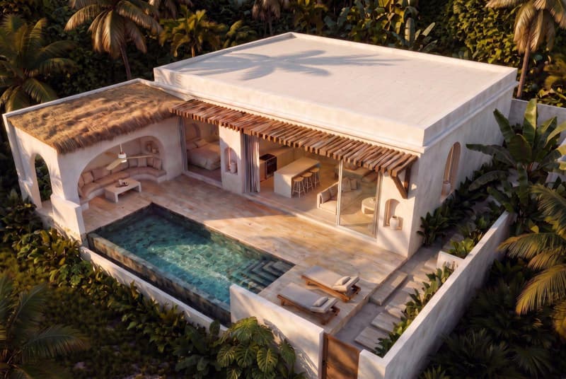 New villa complex with private pools, 500 m from the sea, Maenam, Koh Samui, Thailand — photo 1