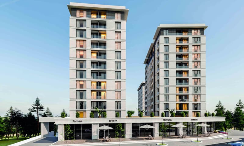 Modern apartments in a residence with a swimming pool and a gym, Istanbul, Turkey — photo 1