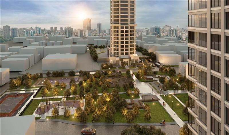 Residence with swimming pools and a park close to a metro station and highways, Istanbul, Turkey — photo 1