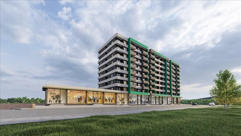 New residence with a swimming pool and an underground parking at 550 meters from the sea, Mersin, Turkey — photo 1