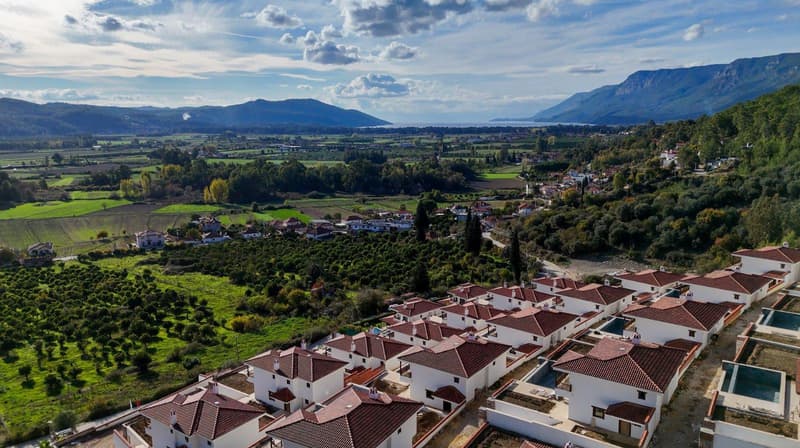Modern villas with pools, gardens and beautiful views, Akyaka, Mugla, Türkiye — photo 1