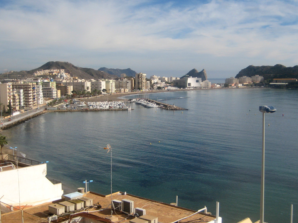 View of the promenade in central Aguilas