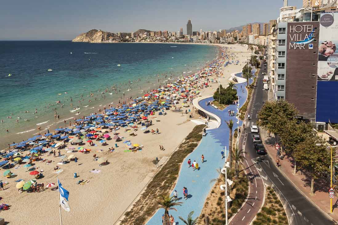 Poniente Beach in Benidorm